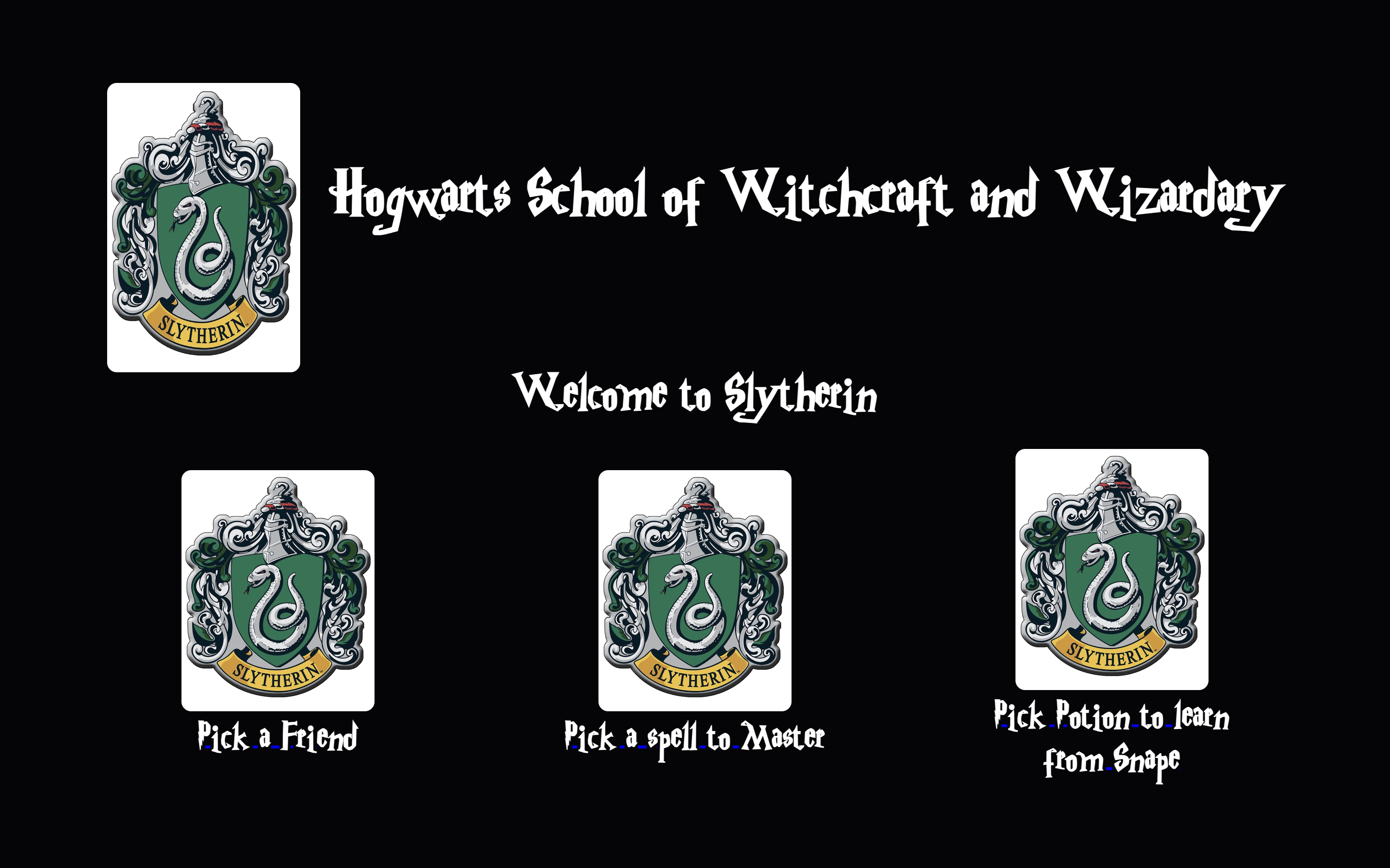 Slytherin House Page